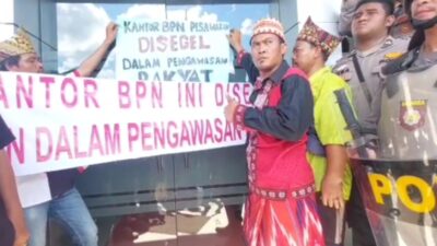 Soal PTPN 7 Way Berulu, BPN Pesawaran Disegel Massa!