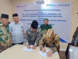 Muhammadiyah Lampung – BTN Syariah Bandarlampung Teken MoU Terkait Layanan Perbankan