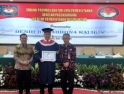 Dendi Raih Gelar Doktor bidang Pemerintahan di IPDN