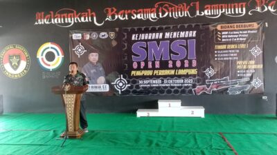 Donny Irawan Buka Kejuaraan Menembak SMSI Open 2023