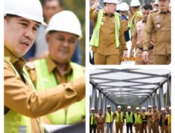 Dendi Tinjau Pembangunan Jembatan Pujirahayu – Lumbirejo