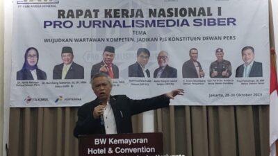 Irjen Pol (Purn) Anton Charlian Buka Rakernas I Pro Jurnalismemedia Siber di Grand Palace Kemayoran