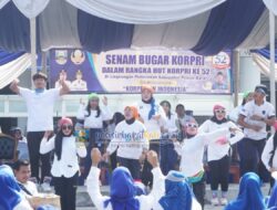 Pemkab Pesibar Gelar Senam Bugar Korpri Dan Bazar Murah