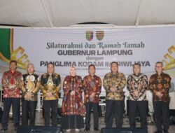 Sambut Pangdam II Sriwijaya, Gubernur Lampung Gelar Perjamuan Makan Malam