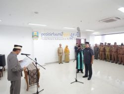 Agus Istiqlal Lantik Pj Sekda Pesisir Barat
