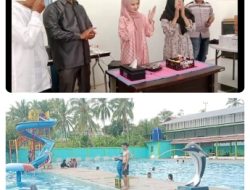 Nanda Indira Dendi Hadiri HUT ke-5 Kolam Renang dan Whaterboom Pesawaran City
