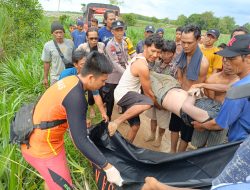 Tim SAR Gabungan Tubaba Temukan Korban Tenggelam di Sungai kalimring Wonokerto