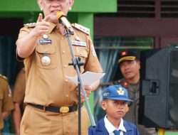 Pj Bupati Tubaba Pimpin Apel Pagi di SMPN 9 Pulung Kencana