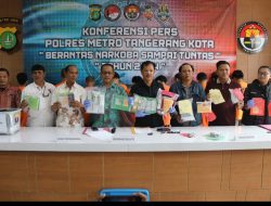 Polrestro Tangerang Bongkar Penjualan Puluhan Ribu Butir Obat Terlarang dari Toko Kosmetik dan Sembako