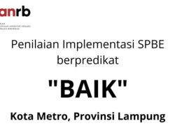 Pemkot Metro Raih Penghargaan Predikat “Baik” Tingat Nasional