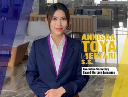 Jos! Annisa Toya Mentari, Alumnus UTI jadi Executive Secretary Grand Mercure, Lampung