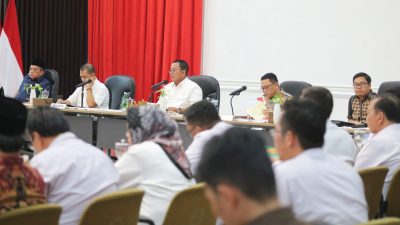 Rakor Bareng Forkopimda, Gubernur Lampung Bersinergi Wujudkan Pemilu 2024 Aman