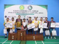 Turnamen Bulutangkis Ulo Gondrong Open Piala Kakansar Lampung Resmi Ditutup