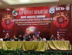 KSP Kopdit Mekar Sai Selenggarakan RAT Tahun Buku 2023 di Hotel Swiss-Belhotel Lampung