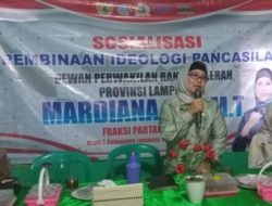 Mardiana Sosialisasikan Ideologi Pancasila di Sungkai Selatan