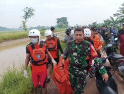 Tim SAR Gabungan Evakuasi Seorang Anak Meninggal Dunia Lantaran Terpeleset ke Irigasi di Kota Gajah Lampung Tengah