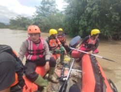 Pencarian 1 Orang Hanyut di Way Semaka Lampung Barat