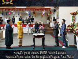 Mingrum Lantik Dani Mulyawati jadi Anggota DPRD Lampung