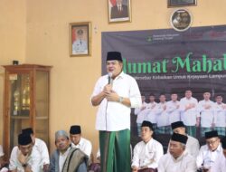 Bupati Lampung Tengah Hadiri Jum’at Mahabbah ke-10 di Seputih Banyak