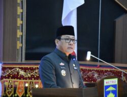 Walikota Wahdi Hadiri Rapat Paripurna DPRD Kota Metro