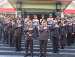 Kapolres Way Kanan Pimpin Upacara Hari Lahir Pancasila