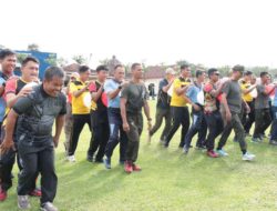 Keseruan Games Warnai Olahraga Bersama Sambut Hari Bhayangkara Ke-78 Yang Digelar Polres Tulang Bawang