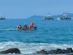 Pengunjung Asal Tulang Bawang Terseret Arus di Pantai Rio Kalianda,  Tim SAR Gabungan Lakukan Pencarian