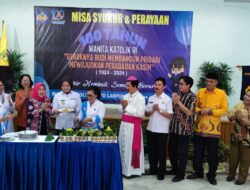 Wanita Katolik RI DPD Lampung Gelar Perayaan Syukur ke-100