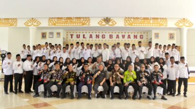 Pj Bupati Tulang Bawang Kukuhkan 628 Orang Sebagai Anggota BPK di 9 Kecamatan Kabupaten Tulang Bawang