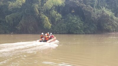 Tenggelam di Sungai Way Sekampung Saat Mancing Ikan, Seorang Pria Asal Lampung Timur Dalam Pencarian Tim SAR Gabungan