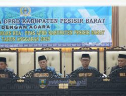 DPRD Pesibar Gelar Rapat Paripurna terkait Nota Pengantar KUA-PPAS APBD 2025
