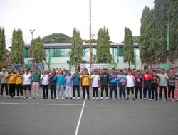 HUT TNI ke-79, Pj Gubernur Lampung Buka Turnamen Tenis Lapangan Danrem Cup