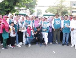 HUT ke-52 Tahun, RSUDAY Metro Gelar Jalan Sehat