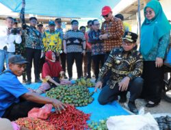 Pj Gubernur Lampung Sidak Pasar KTM Mesuji