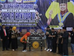 Universitas Lampung Sukses Gelar Kejurnas Pencak Silat Piala Rektor II