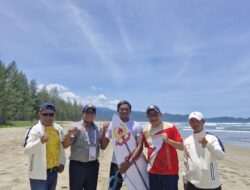 Pj Gubernur Lampung Kasih Semangat Atlet Cabor Selancar Ombak