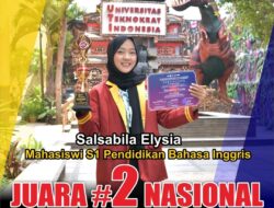 Mahasiswi Cantik UTI Ini Sabet Juara 2 Nasional News Casting