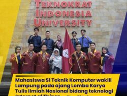 Mantap! Mahasiswa Teknik Komputer UTI Wakili Lampung dalam Ajang Karya Ilmiah IOT Tingkat Nasional