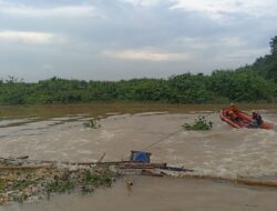 Pencarian Hari ke 2, Penambang Pasir Tenggelam di Sungai Way Seputih Belum Membuahkan Hasil