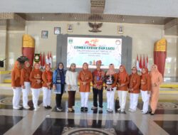 Lomba Gerak dan Lagu, Pemkab Lamteng Peringati HUT Dharma Wanita Persatuan (DWP) Ke-25