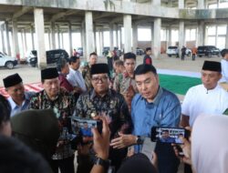 Pj. Gubernur Lampung Tinjau Pembangunan Masjid Al Hijrah di Kota Baru, Ajak Sjachroedin Saksikan Perkembangannya