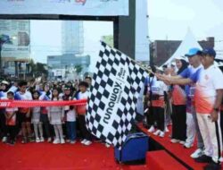 Bank Lampung Menyala di Tugu Adipura, Ribuan Peserta Ikuti Bank Lampung Run 2025
