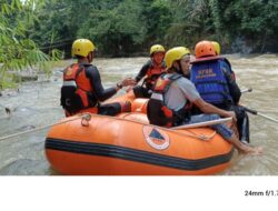 Balita Diduga Hanyut di Sungai, Tim SAR Lakukan Pencarian