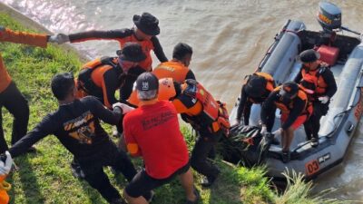 Korban Tenggelam di Sungai Way Katibung Ditemukan Meninggal Dunia