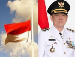 Belasungkawa Kepergian Sang Bupati,  Pemkab Way Kanan Instruksikan Pasang Bendera Setengah Tiang