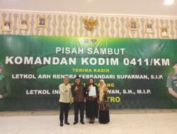 Walikota Metro Hadiri Acara Pelepasan Pejabat Lama Dandim 0411/KM