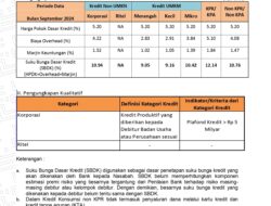 Ini Besaran Suku Bunga Dasar Kredit Bank Lampung Periode 31 Maret 2025