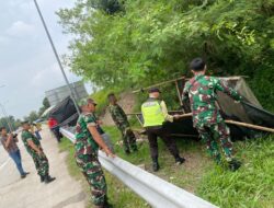 Pengelola Tol Bakter Sterilkan Area Akses Masuk Geebang Tol Terbanggi Besar dari PKL