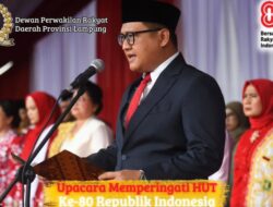 Ketua DPRD Lampung Bacakan Teks Proklamasi