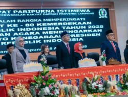 Dengarkan Pidato Presiden, DPRD Lampung Gelar Rapat Paripurna Istimewa